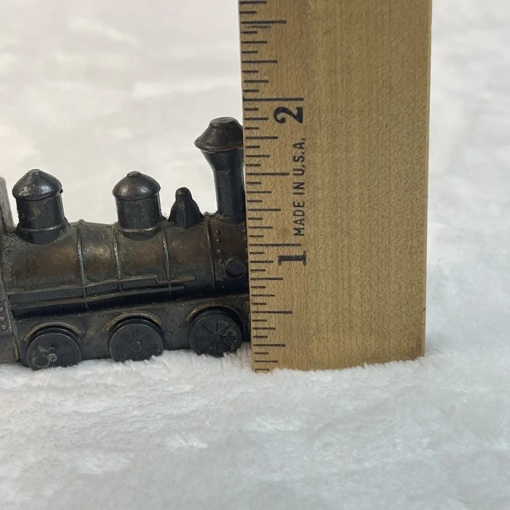Vintage Metal Train Locomotive Pencil Sharpener Made in Hong Kong 3
